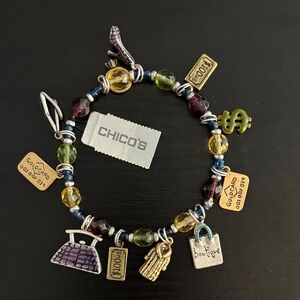 Chico's Multicolor Charm Bracelet. NWT
